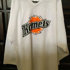 XL Fort Wayne Komets White Athletic Knit Training Jersey ECHL Hockey 🏒